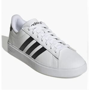 Adidas Women's Grand Court 2.0 Sneakers in White/Black 9